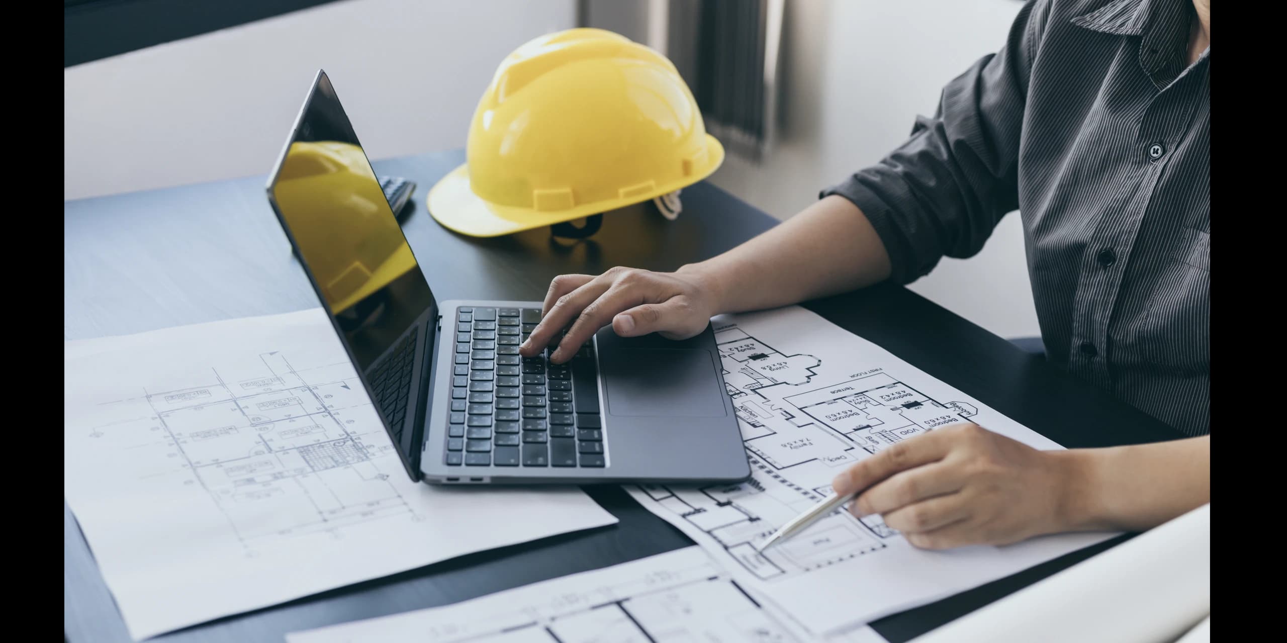 Engineering blueprints and technical drawings for industrial projects